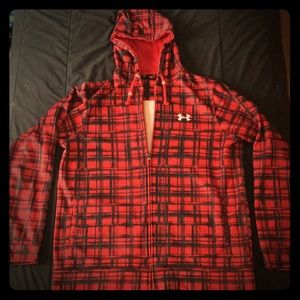 Red Under Armour Zip-up Hoodie